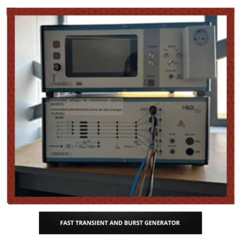 Fast transient and burst generator for EMC testing and CE marking at SVE Corp.